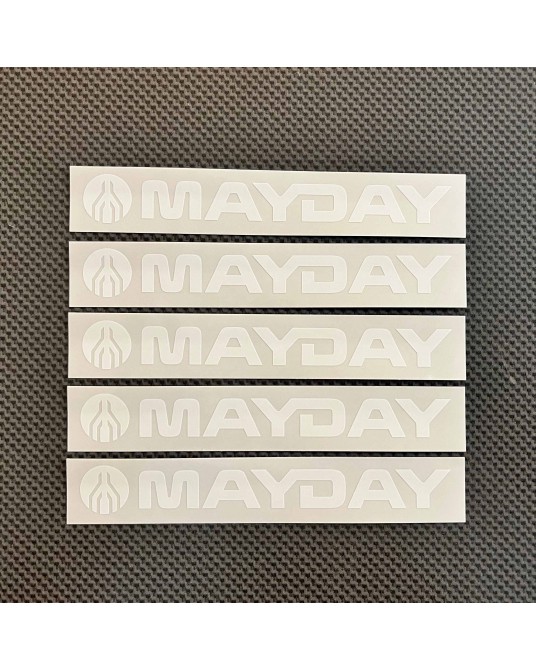 MAYDAY |Classic White stickers