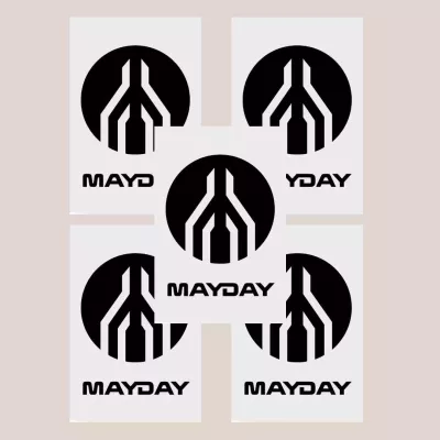 Set of 5 Logo Stickers