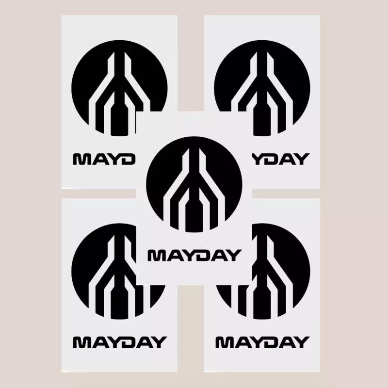 MAYDAY | 5 naklejek Logo