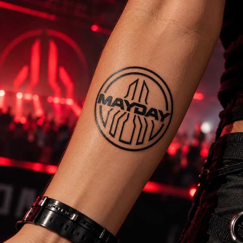 MAYDAY | Tatuaż wodny