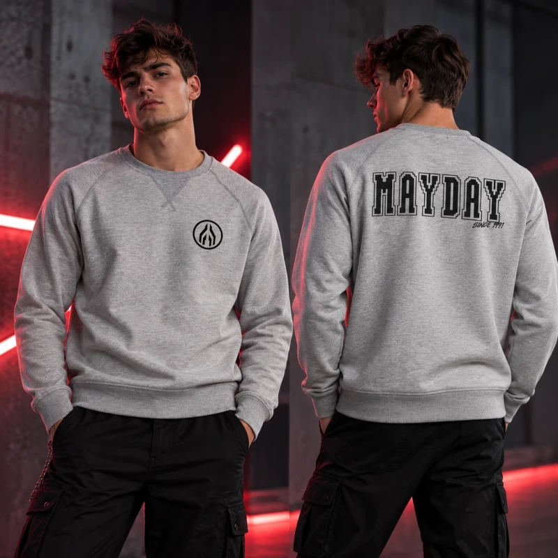 MAYDAY | Szara bluza | Unisex