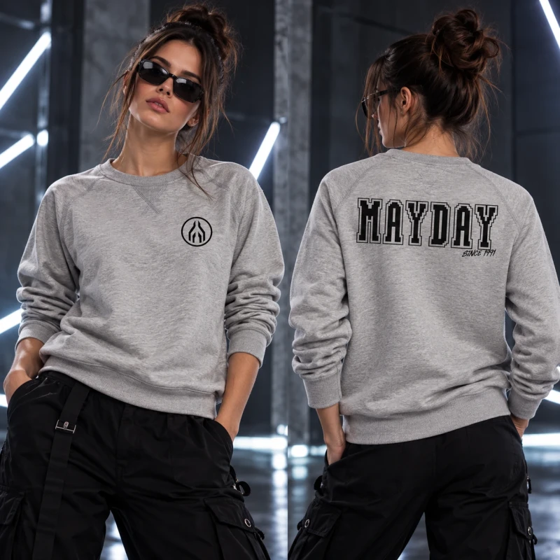 MAYDAY | Szara bluza | Unisex