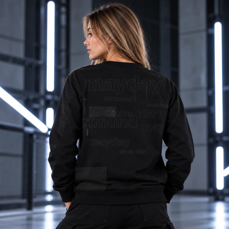 MAYDAY | Black sweatshirt | Unisex